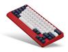 Leopold FC650MDS WhiteBlueStar Mechanical Keyboard English US Layout 65 Keys Wired Connection MX Speed Silver 65% USB-C (CHERRY Axis)