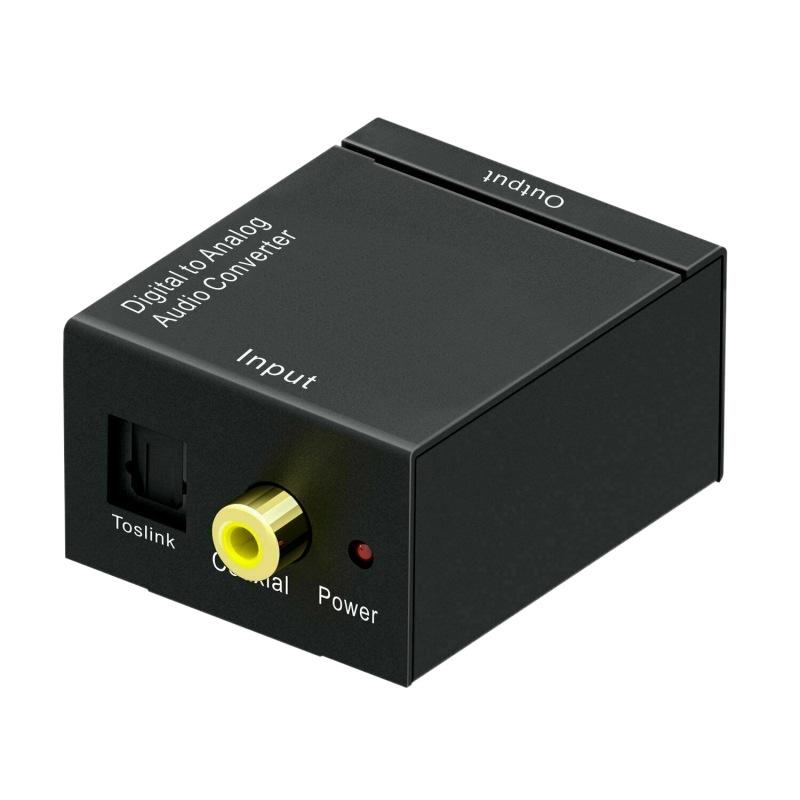 HD1080P Digital Optical Adapter for Coaxial Toslink Fiber SPDIF Coax to Analog RCA Audio Converter RCA L/R 3.5mm