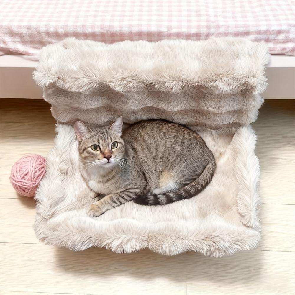 1PC Cat Hammock Household Stable and Safe Winter Warm Hanging Removable and Washable Folding Cat Climbing Frame