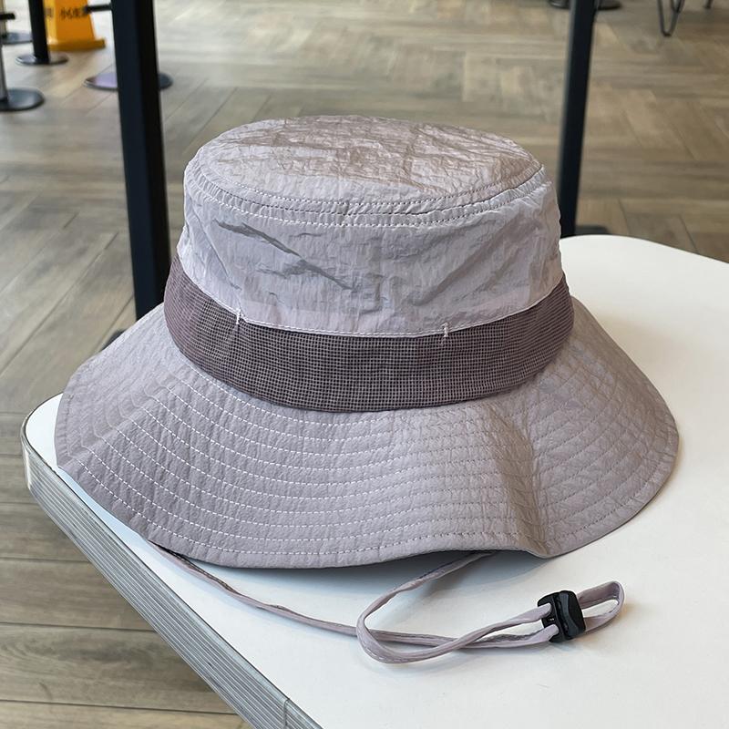 Summer Functional Wind Quick-drying Thin Bucket Hat Women Opening Breathable Sun Hat Outdoor Camping Mountaineering Sun Hat Men