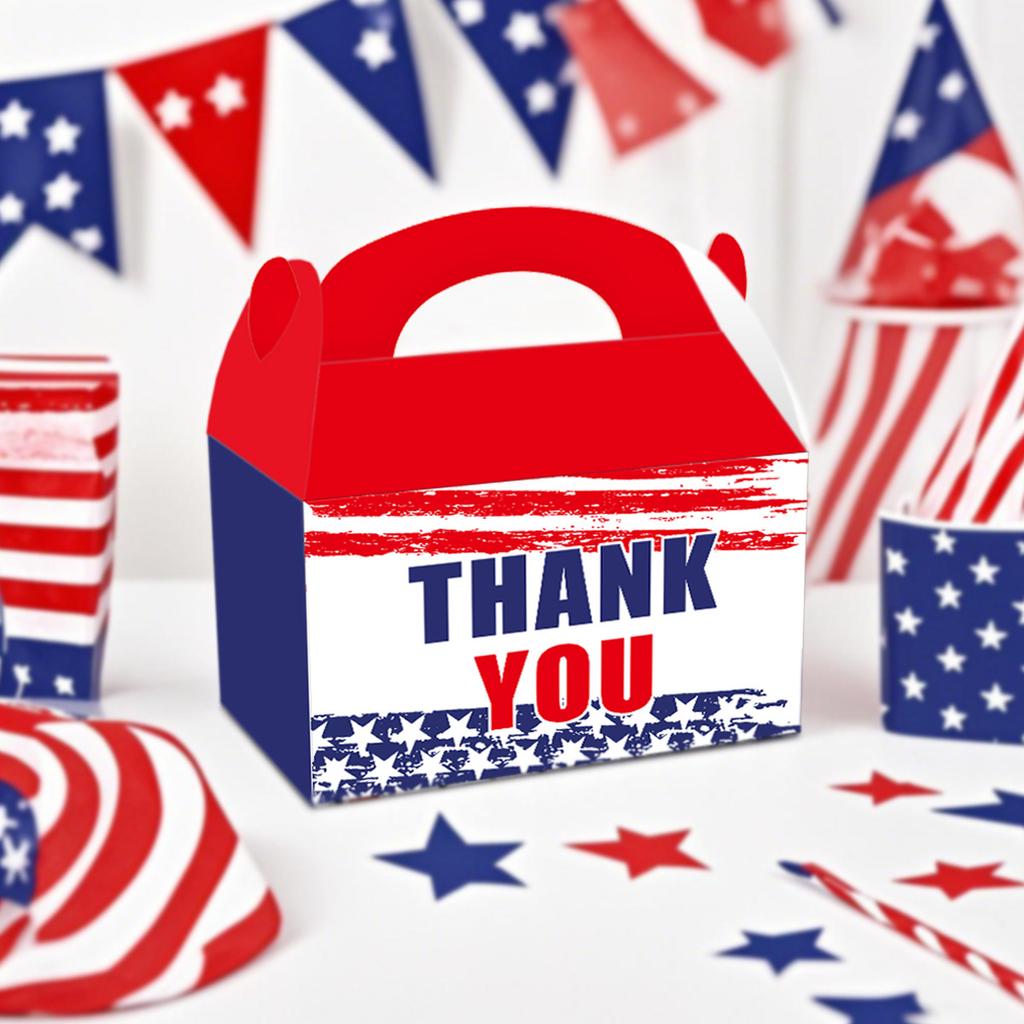 Independence Day Decorative Portable Box, National Day Cookie Snack Gift Box