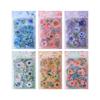 6 - Piece Butterfly & Flower PET Sticker Pack, for Hand - Account and Scrapbook Decoration