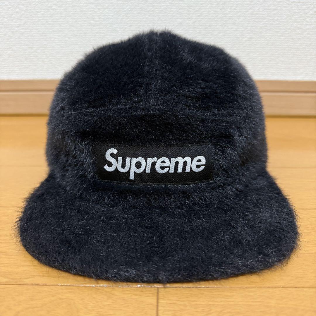 

[USED] Supreme Faux Fur Camp Cap Black 19aw