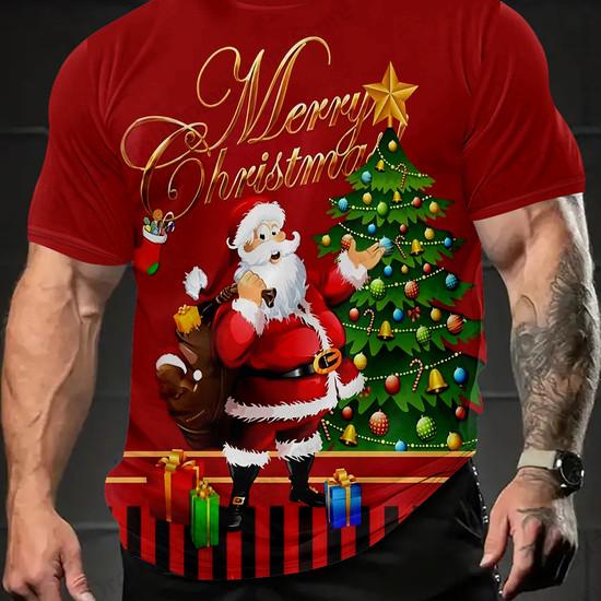 Christmas Style Hat 3d Print T-shirt Men Women Fashion Short Sleeve Tops Tees Funny Santa Claus Tshirt Mens Clothing Snowflake