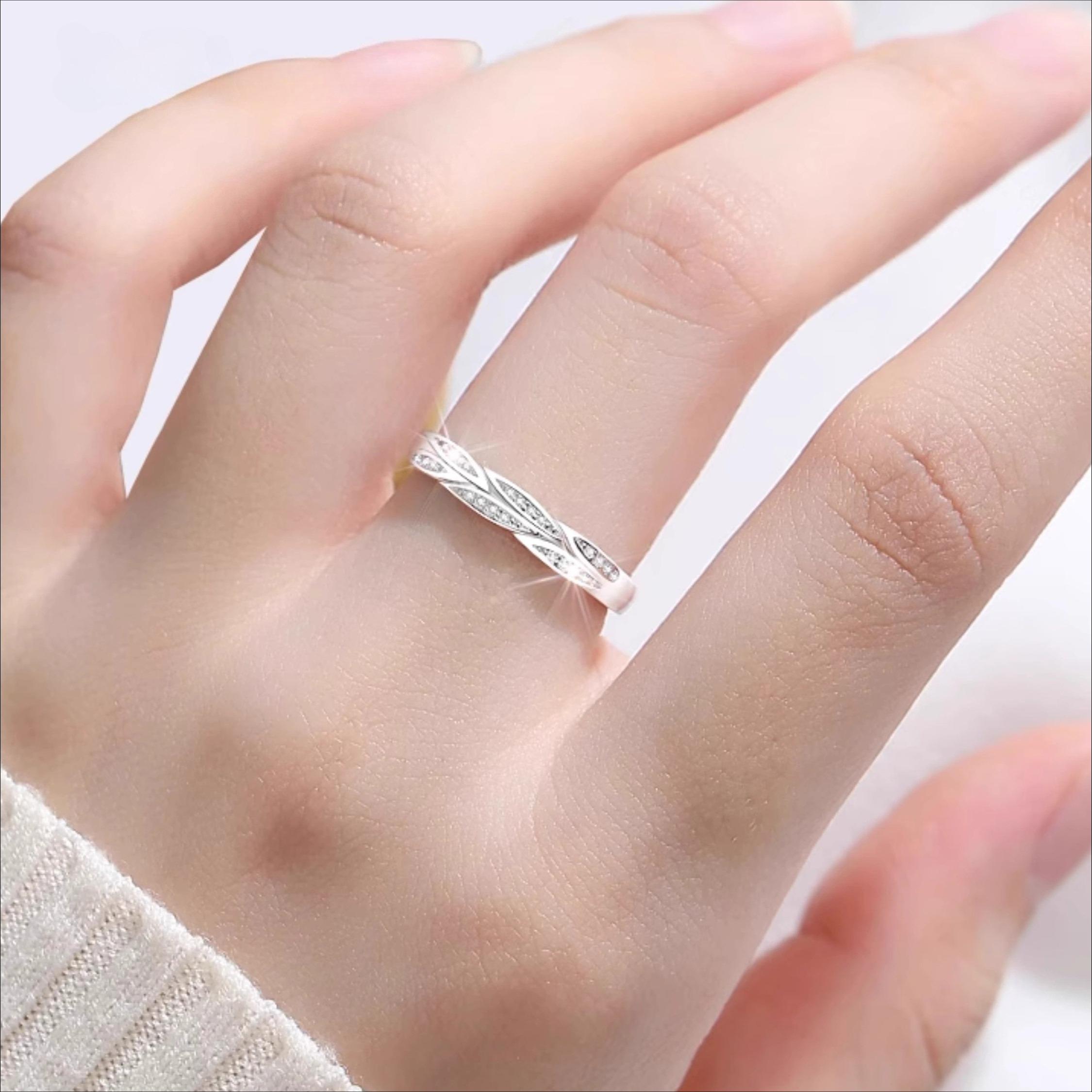 Shining Wheat-Inspired Women s Cubic Zirconia Ring Exquisite Cubic Synthetic Cubic Zirconia Jewelry for Weddings and Dinner Parties 4