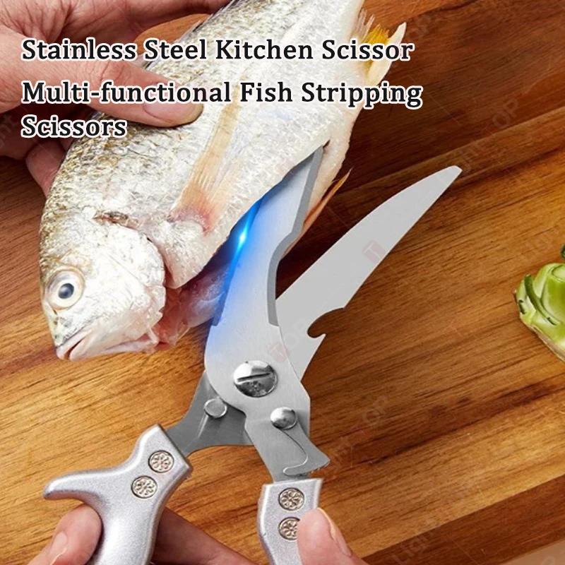 Sada kuchyňských nůžek Nerezové nůžky na kuřecí kosti Multifunkční nůžky Škrabka na rybí šupiny Nůžky na kachní maso Kuchařský nástroj