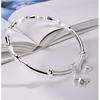New Chinese-style National Design Silver-plated White Copper Adjustable Sliding Solid Personalized Fashion Butterfly and Bamboo Bracelet