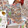 Kawaii City Street Scene 3D City Walk Landscape Sticker  DIY Pocket Cabin Scene Festival Gift