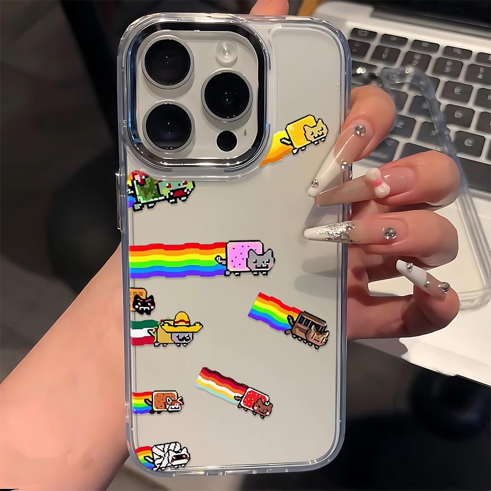 Rainbow Animals Fashion Phone Case For iPhone 17 16E 15 11 12 14 13 Pro Max 16 Plus 17E Air Shockproof Cover Fundas