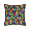 Autism Awareness Blue Puzzle Piece Pattern Pillow Case Graphic Pillow Cover For Sofa Bedroom Home Decor Fashion Pillowcases