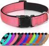 Ensemble Collier et Laisse pour Chien en Nylon Réfléchissant Réglable et Respirant - Taille Moyenne