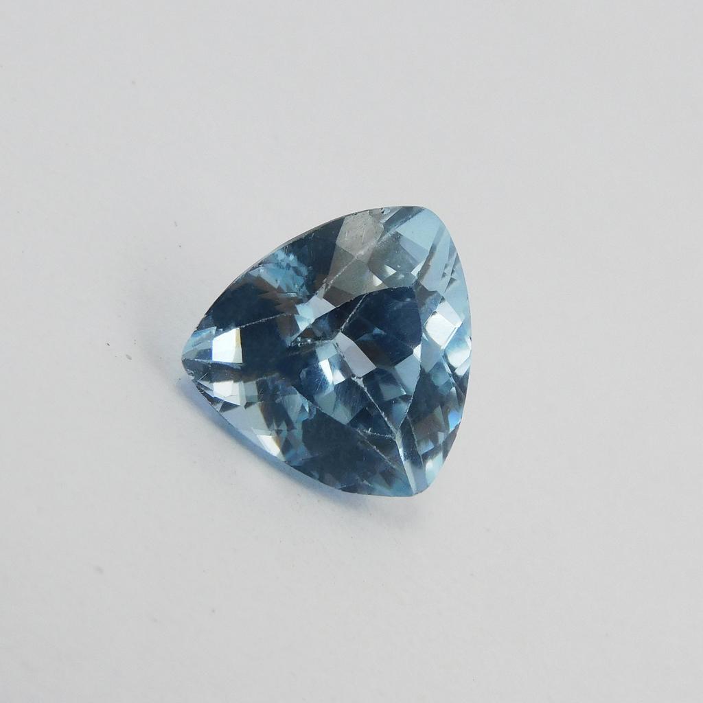 Natural Blue Sapphire Loose Gemstone Trillion Cut 6.25 Ct September Birthstone for Gem Collections