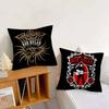 Singer Bob D-dylan LOGO  Cushion Cover Pillowcase Upholstery Sofa Throw Pillow Home Decor Pillowcas