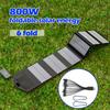 800W High Efficiency Foldable Solar Panel, 23.5% Conversion Rate, Lightweight Portable Solar Power for Camping