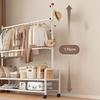 LNYCJP Clothes Rack with 2 Mesh Pipe Clothes Coat Clothing Easy Rainy Season 90cm Wide X 35cm Deep X 176cm High Shelves, Rack, Rack, Rack, Assembly,