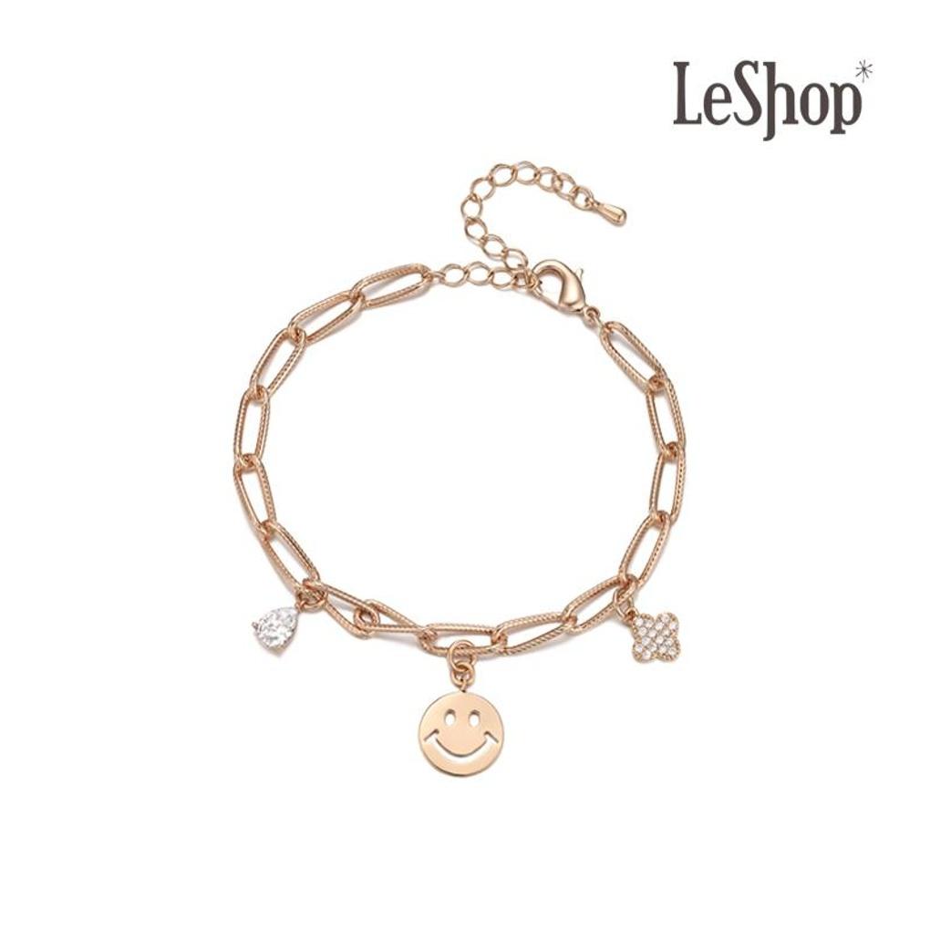 

[leshop] 14K Smile Chain Bracelet (Gold Plated)_LJ5244BRB