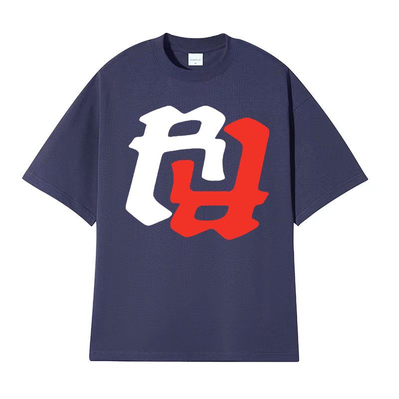 Rapper RR KanKan Logo Graphic Print Tshirts Summer Men Women Clothing Y2k Vintage T Shirt Oversized Cotton Short Sleeve Tshirt