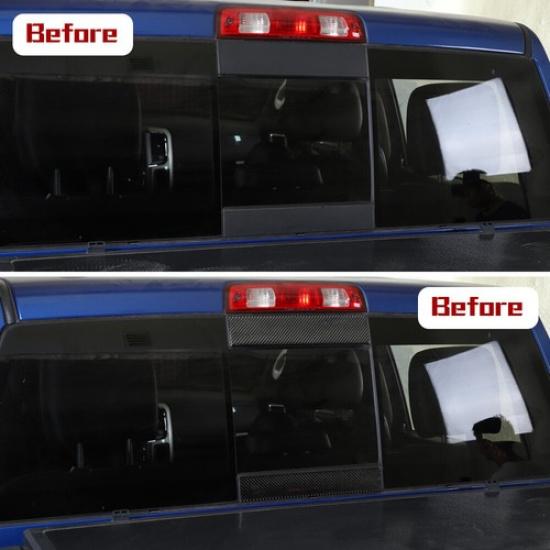 Heckscheibenleiste Zierde Aufkleber Abdeckung Für Dodge Ram 2010-2015 Kohlefaser