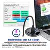 NFHK USB Hub with USB 60mm Desk Grommet Splitter Dock Station with Micro SD Card Reader for Desktop PC 3.0 SD, TF, USB-C, 2-Port