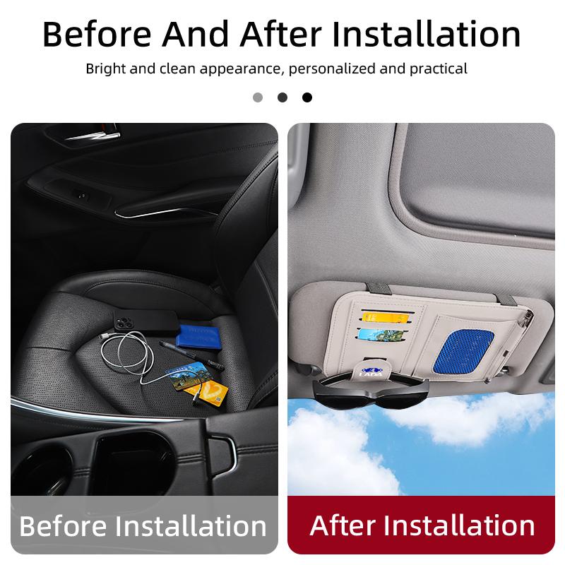 Car accessories Sun Visor Storage Pouch For Lada Priora Sedan Sport Kalina Granta Vesta Niva Largus Vaz Samara 2110 SS15