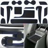 Center Console Liner for Hyundai Kona Accessories (SEL Convenience, N-line, Limited) 2024 2025, Cup Holder Mat, Non-Slip Dust Interior,  Rubber