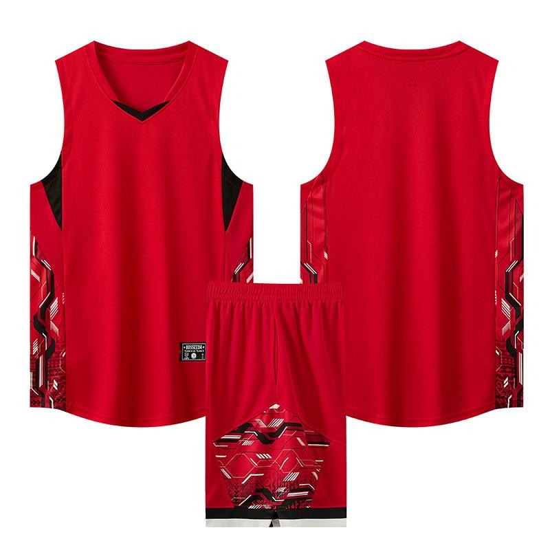 Men Women Basketball Uniform Set Quick Dry Breathable Sleeveless Jersey Training Game Wear Adults