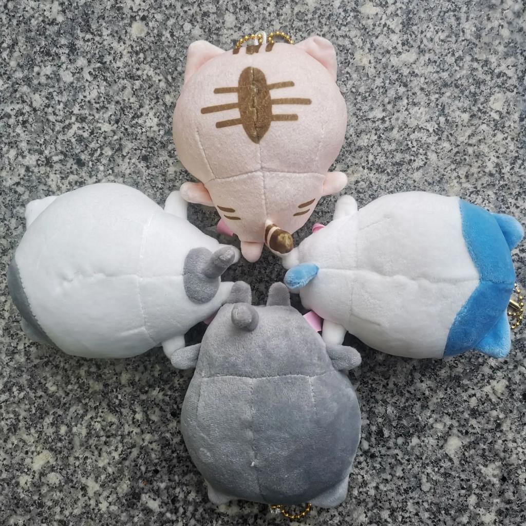12cm Cute Chiikawa Anime Hachiware Usagi Happy Cat Series Plush Pendant Doll Bag Pendant Cute Cat Kawaii Doll Toy