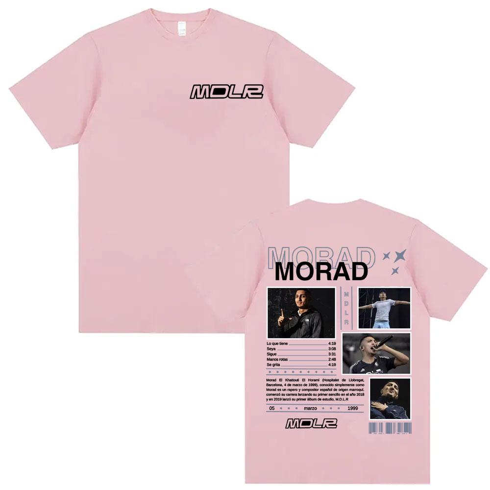 Rapper Morad MDLR 2025 Tour Graphic Tshirts Unisexs Clothing Retro Gothic Oversized Tshirt Unisex High Quality Crewneck T Shirts