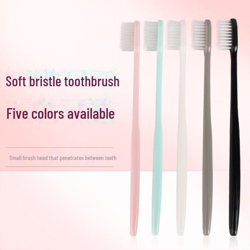 Periuță de dinți cu peri moi din cărbune de bambus cu capac de praf pentru adulți