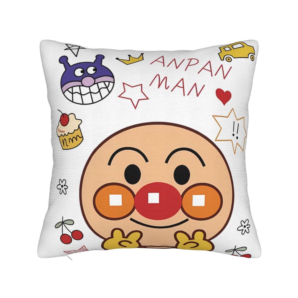 Anime Anpanman Pillow Cover  Design Cushion Cover Morden Pillow Case For Sofa Bedroom Home Decor