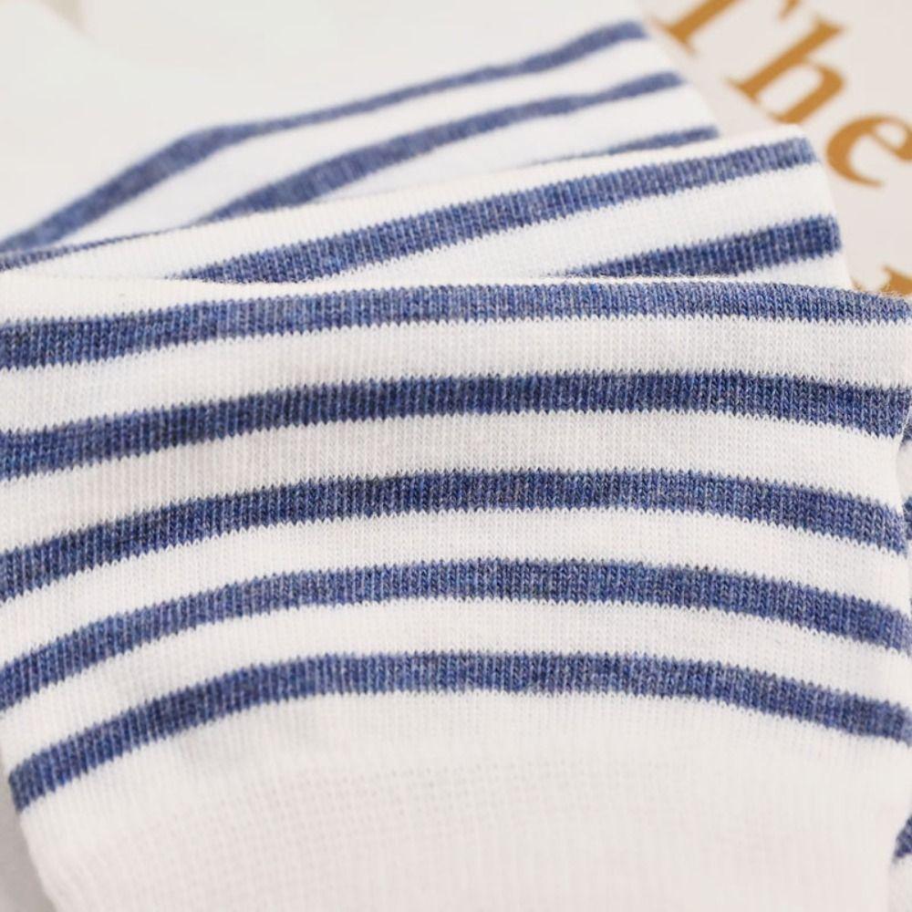 3Pairs Sweat Absorption Toe Short Calf Socks Stripe Toe Separator Socks Two Toe Tube Socks  Slippers