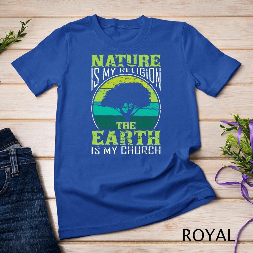 Native American Day Nature Is My Religion Earth Is My Church Unisex T-shirt 6 S