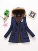 Giacca da donna in cotone spessa con cappuccio, stile coreano, Autunno/Inverno 2025