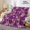 Lavendel Bloemen Flanellen Deken Warm Zacht Halloween Kerst Bank Warm Gezellig Decoratief Decor Cadeau voor Elk Seizoen