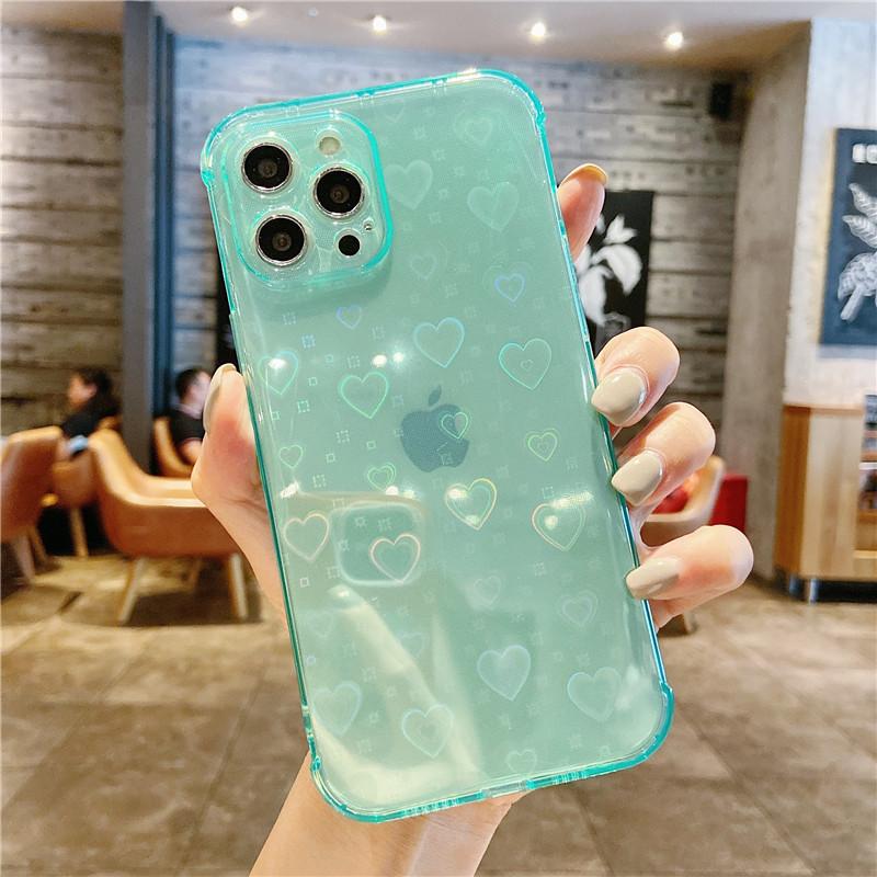 Lafunda Cover compatibile con iPhone 8/7/SE 2020, in silicone con protezione antiurto a forma di cuore d'amore e ragazza, da donna, custodia per Apple iPhone 8/7/SE 2020/SE 2022, blu scuro