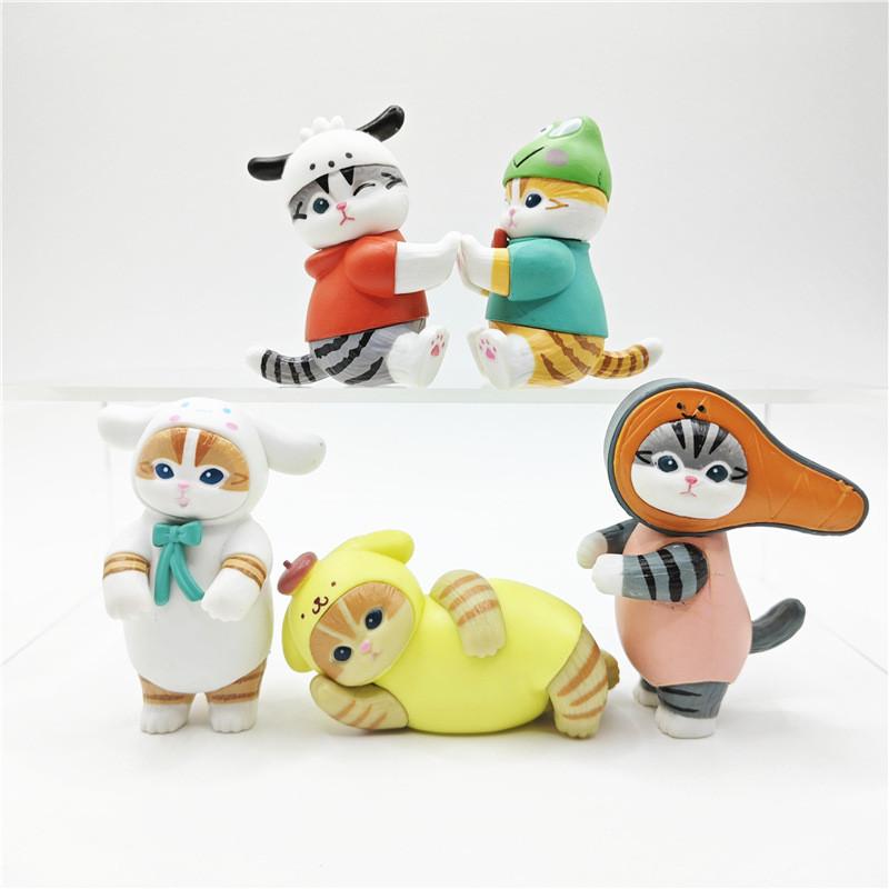 Charming Pvc Sanrio Catfish Toys Series Blind Box Cute Animal Figures Collection