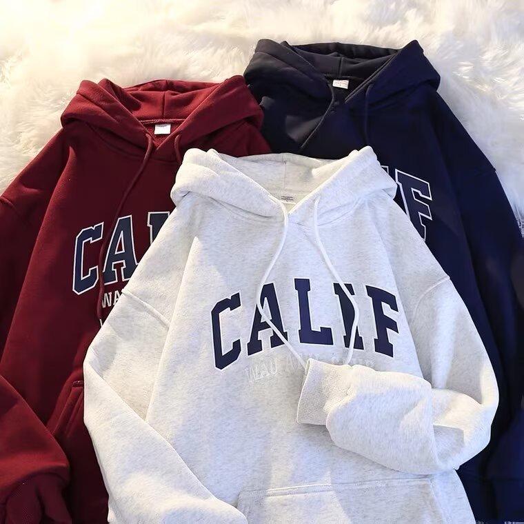 Sudadera con capucha para niño forrada de terciopelo: Acogedor, Moderno y de Corte Holgado para Otoño e Invierno