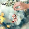 Lightweight Acrylic Dog Hanging Ornament Crown Keychain, 2D Flat Backpack Kawaii Puppy Bag Accessory Charm, Cute Animal Key Ring with Lanyard
