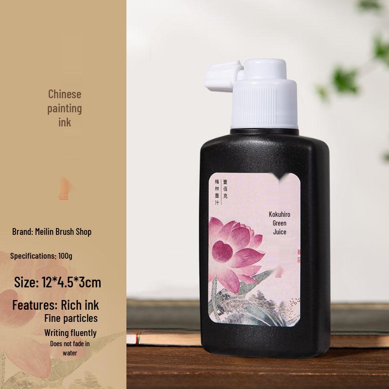 Anfänger Set für duftende Tuschestäbchen für Kalligraphie & Chinesische Malerei im Stil mit dünner Gold Schrift