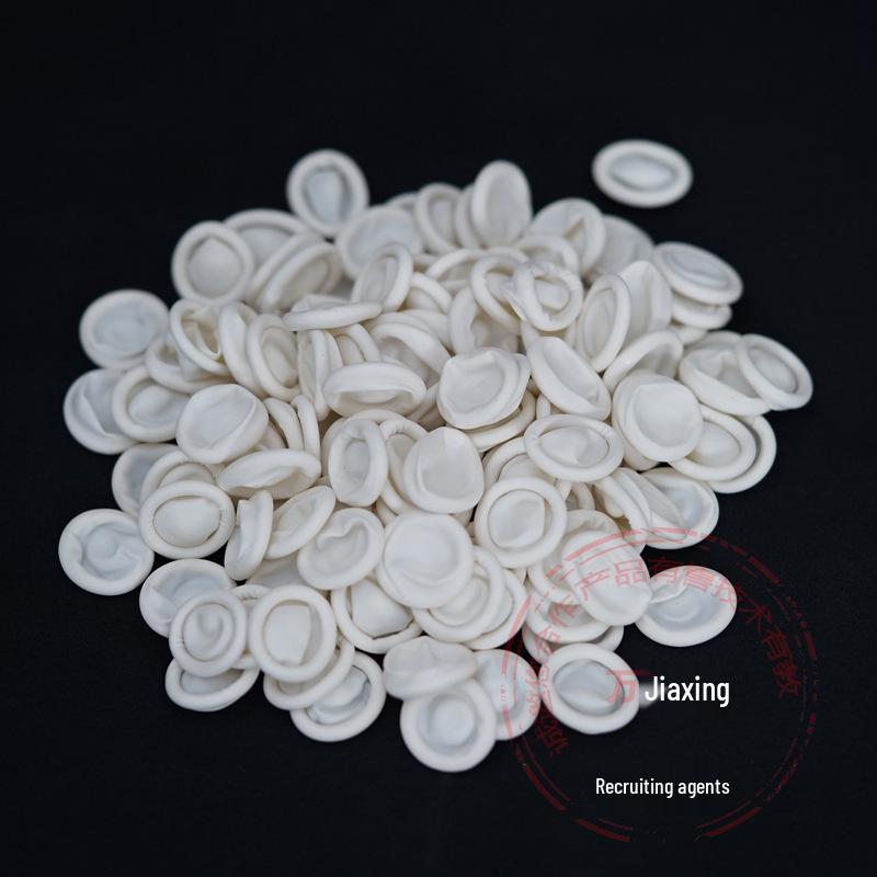 White Latex Anti-Slip Finger Cots for Beauty & Manicure Applications