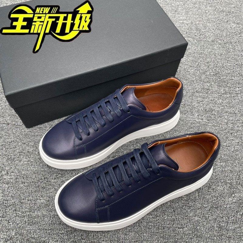 Sports business casual shoes thick-soled heightening men's board shoes low-top lace-up solid color little white shoes breathable new sports shoes