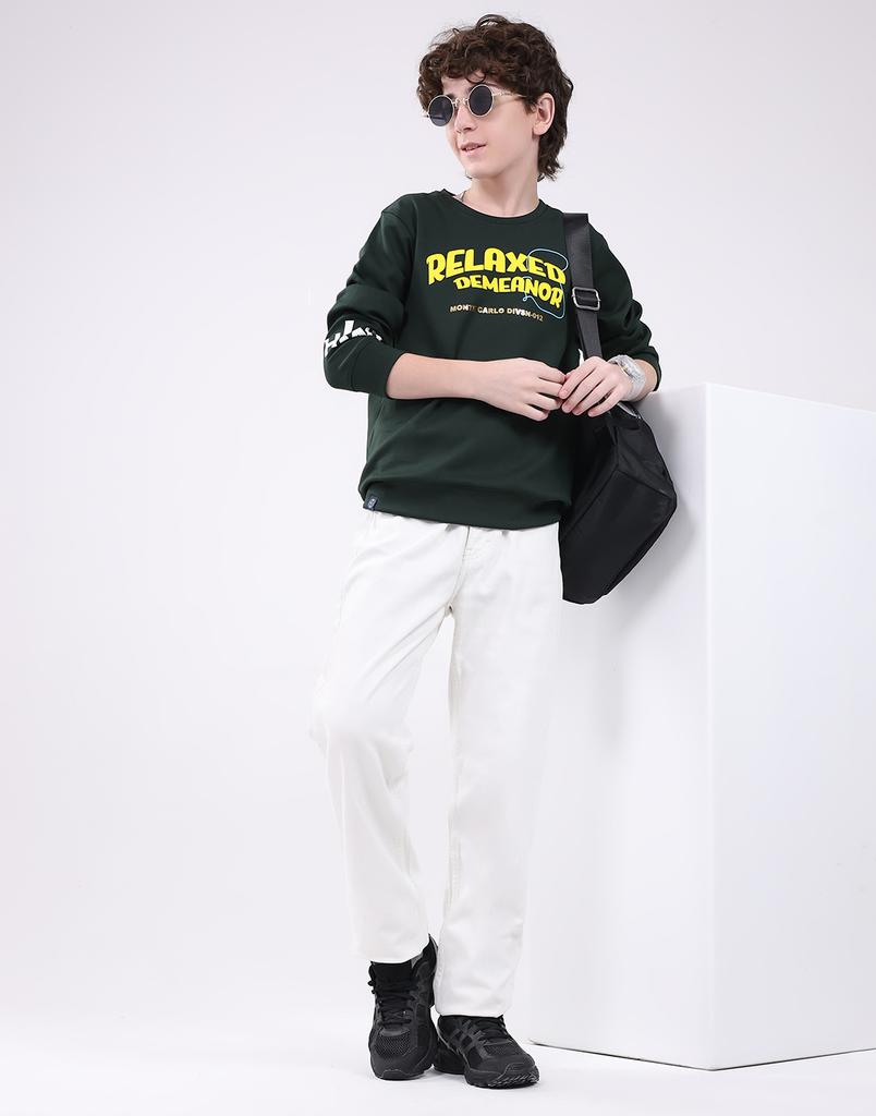 Monte Carlo Boy's Round Neck Full Sleeve Sweatshirt