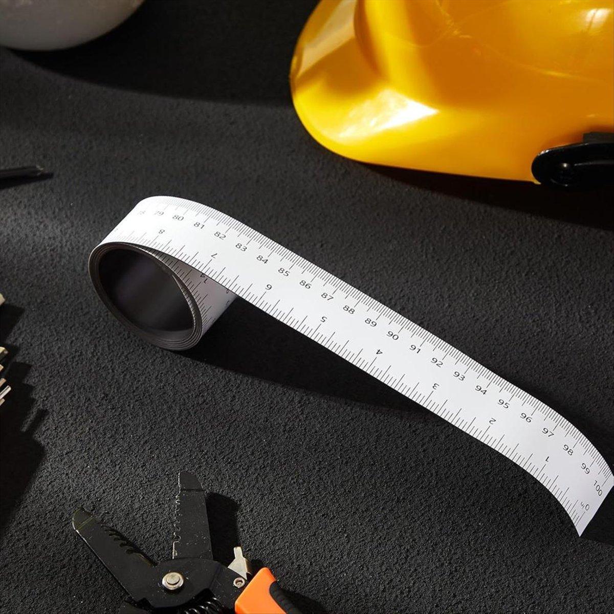 

2025+ 2 Pack 39.37 Inch Magnetic Measuring Tape Centimeters Magnetic Flexible Rulers Magnetic Tape Measure,Suitable for Lathes China Mainland