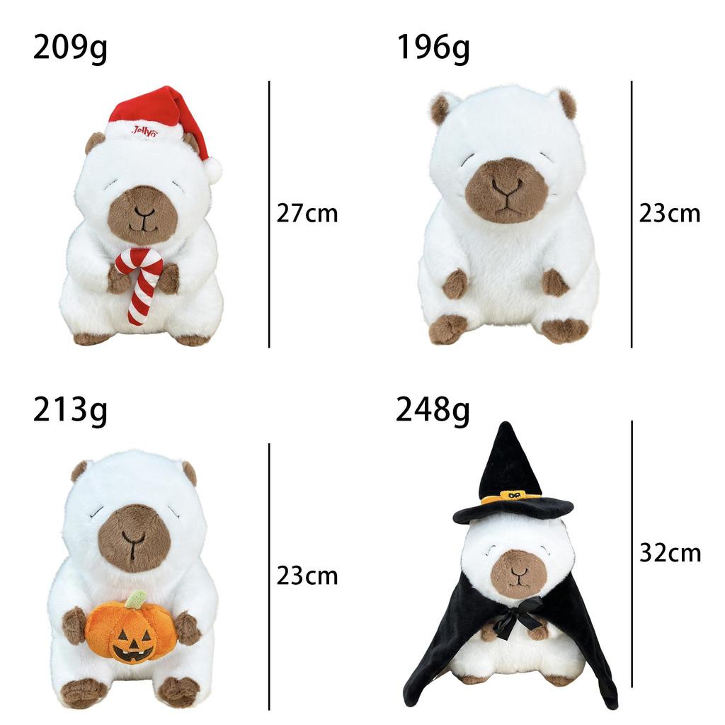 Plüsch-Capybara-Spielzeug mit weichem Kurzflor für Feiertagsdekoration und als Geschenk