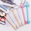 6/12pcs 5 Colors Vintage Key Shape Pen Ballpoint Pen 0.38mm
