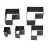 5Pcs Leather Die Cutter Hollow Assorted Size High Carbon Steel Leather Cutter Punch for DIY Handicraft Clay