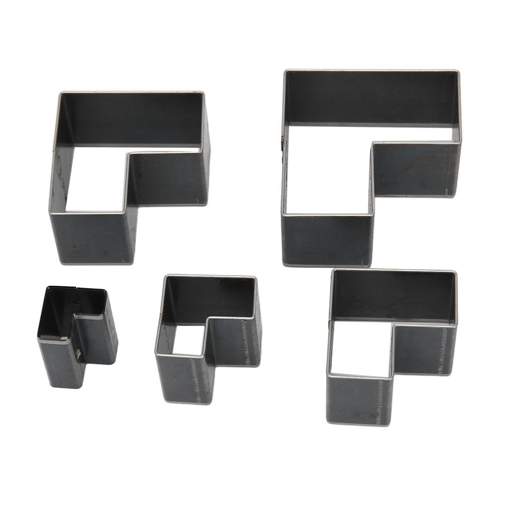 5Pcs Leather Die Cutter Hollow Assorted Size High Carbon Steel Leather Cutter Punch for DIY Handicraft Clay