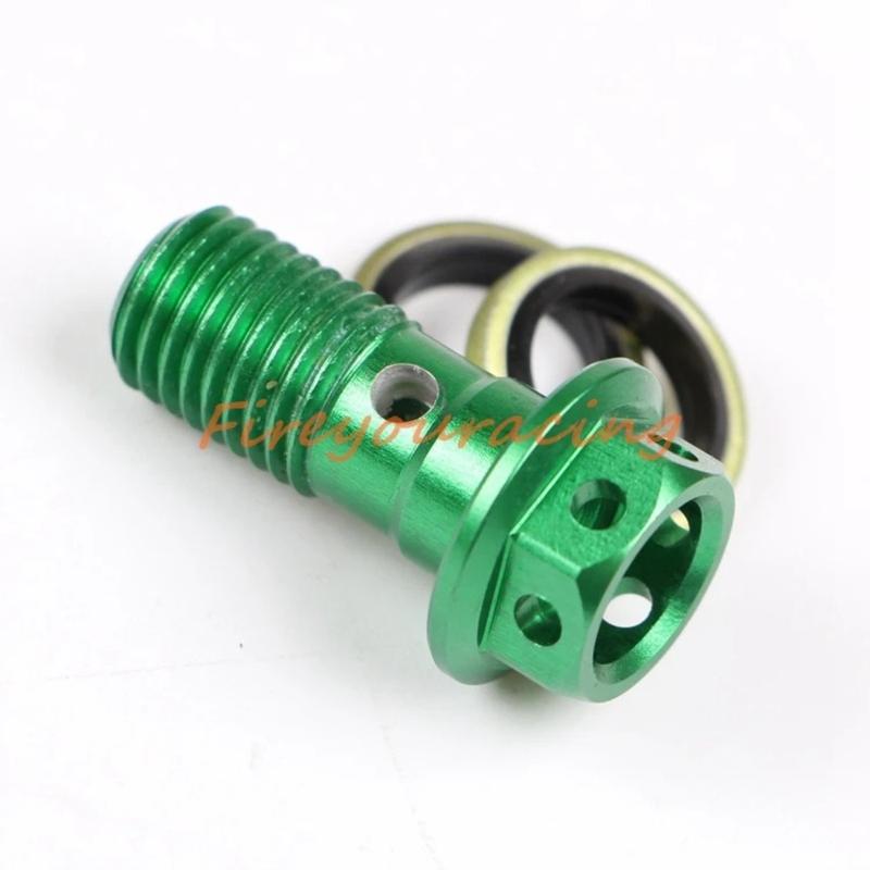 Motorrad Bremsleitungen Bremssattel Universal M10X1.25/1.0mm Banjo Schrauben Bunte Motorrad Ölnippel Schrauben Öl Schrauben