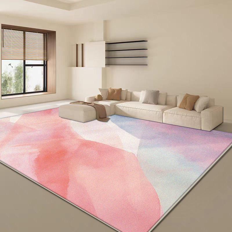 Soft Fluffy Pink Abstract Carpet Living Room Sofa Table Large Area Rugs Bedroom Decoration Lounge Cloakroom Anti-slip Floor Mats