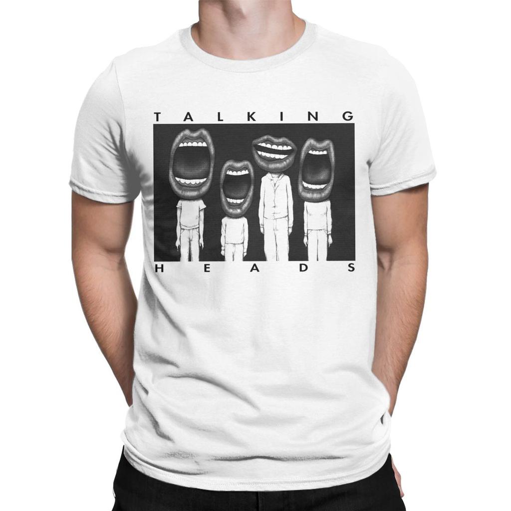 Talking Heads T Shirt for Men Cotton Funny T-Shirts Round Neck Tee Shirt Short Sleeve Clothes 4XL 5XL